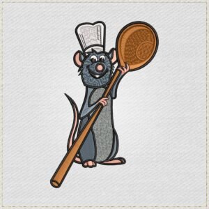 Diseño de bordado de Remy Ratatouile
