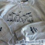 Customer photo, Spooky Ghosts Embroidery Design