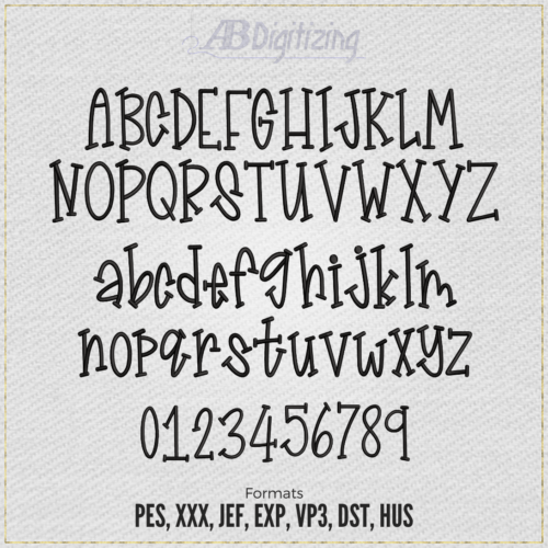 Doodle Puff Embroidery Font product image 02
