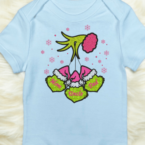 Grinch Hand Faces mockup