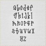 Doodle Puff Embroidery Font