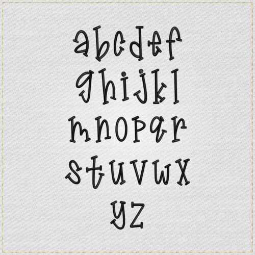 Doodle Puff Embroidery Font