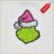 Diseño de bordado de la mano y las caras del Grinch, foto 3