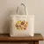 Autumn Leaves Cluster Embroidery Design on Tote Bag