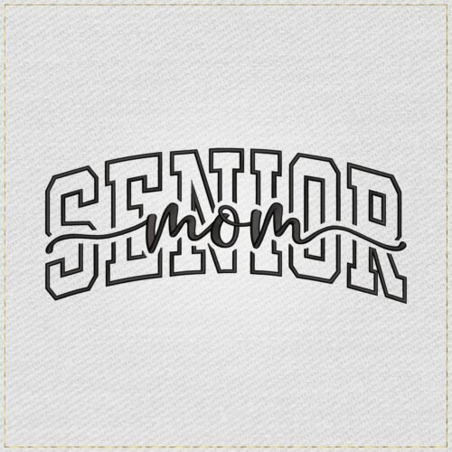 Diseño de bordado de SENIOR MOM