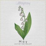 May Lily of the Valley Flower Embroidery Design
