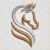 3D Equine Silhouette Embroidery Design