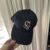 3D Equine Silhouette Embroidery Design on black hat