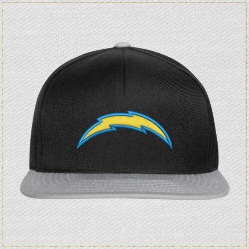 Chargers Bolt Hat Logo Embroidery Design on Hat