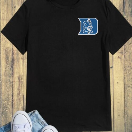 Duke Blue Devils Logo Embroidery Design black shirt
