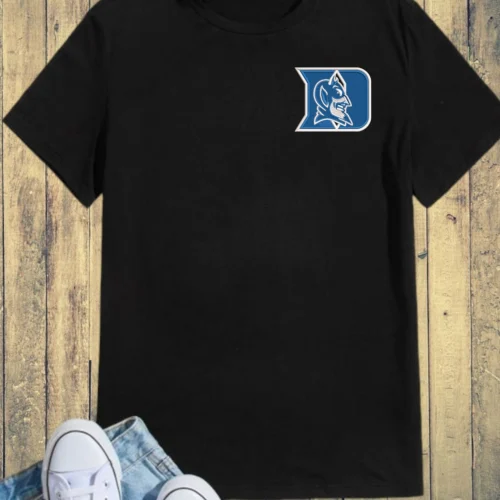 Duke Blue Devils Logo Embroidery Design black shirt
