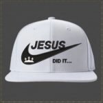 Jesus Did It Swoosh Hat Embroidery Design