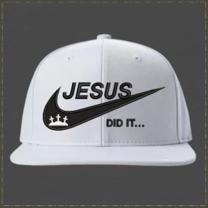Jesus Did it Hat Embroidery Design