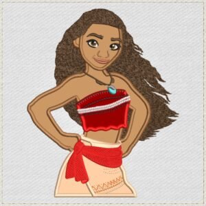 Moana Applique Embroidery Design