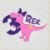 Cute Three-Rex Birthday Applique Embroidery Design