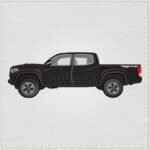 Toyota Tacoma TRD Pickup Truck Embroidery Design