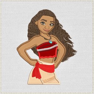 Diseño de bordado en aplique de Moana