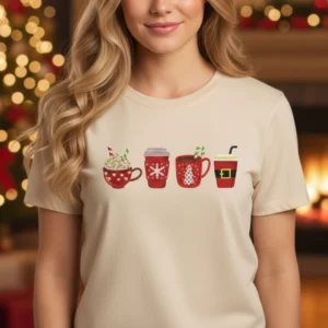 Cups of Cheer Embroidery Design Mockup 02