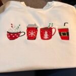 Customer photo, Cups of Cheer Embroidery Design