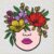 Blooming Woman Face Applique Blooming Woman Face Applique Embroidery Design