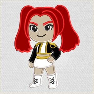 Mira Kpop Chibi Applique Embroidery Design