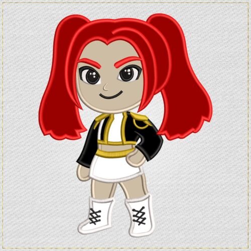 Mira Kpop Chibi Applique Embroidery Design