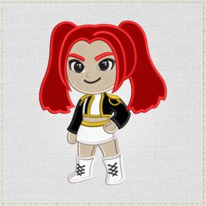 Diseño de bordado en aplique de Mira Kpop Chibi