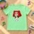 Mira Kpop Chibi Applique embroidery design stitched on a kids t-shirt