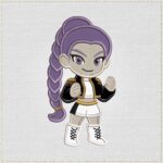 Rumi Kpop Chibi Girl Applique Embroidery Design
