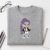 Rumi Kpop Chibi Girl Applique embroidery design stitched on a crewneck sweatshirt