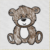 Cute Sitting Teddy Bear - Main 2 Light embroidery designs
