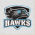 Harlan Hawks School Mascot - Main Light embroidery designs