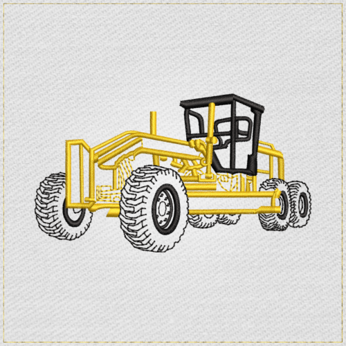 Heavy Equipment Moto Grader - Main Light embroidery designs