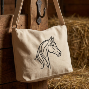 Horse Head Outline - mockup_2 embroidery design variant