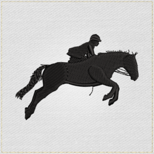 Horse Jumping Silhouette - 3,5 Main Light embroidery designs