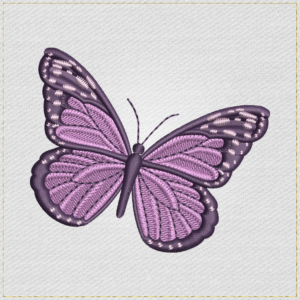 Lilac Flying Butterfly - Main Light embroidery designs