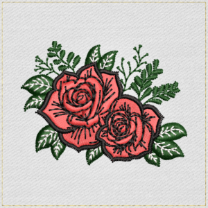 Old School Tattoo Roses - Main Light embroidery designs