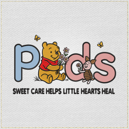Pediatric Nurse Winnie Pooh And Piglet - Main Light embroidery designs