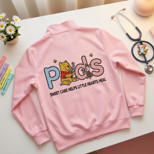 Pediatric Nurse Winnie Pooh And Piglet - mockup_1 embroidery design variant