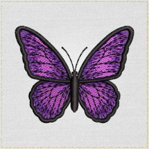 Pink Purple Butterfly - Main Light embroidery designs