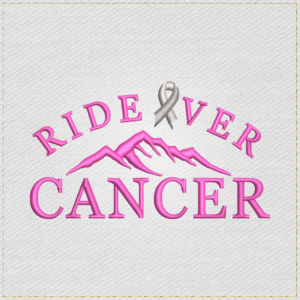 Ride River Cancer - Main Light embroidery designs