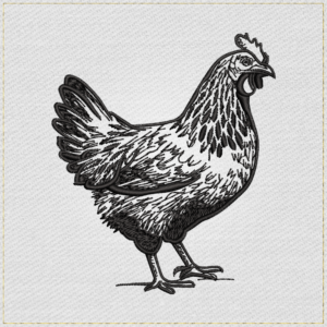 Rustic Farmhouse Hen - Main Light embroidery designs