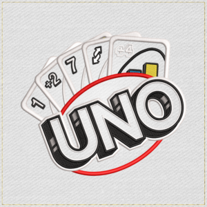 Uno Card Game Applique - Main 2 Light embroidery design variant