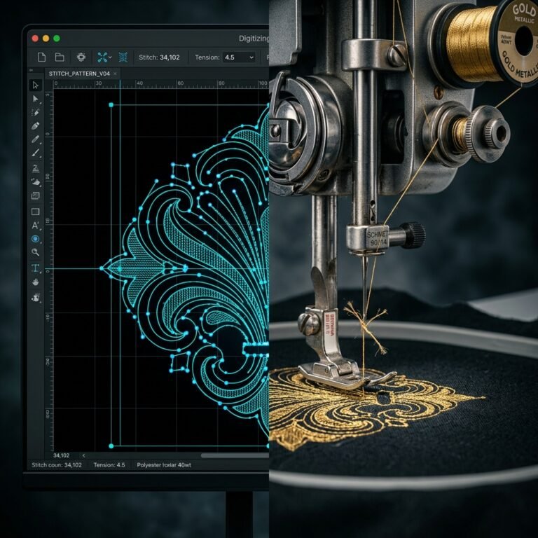 Embroidery thread break troubleshooting - Digitizing issues vs machine tension by ABDigitizing