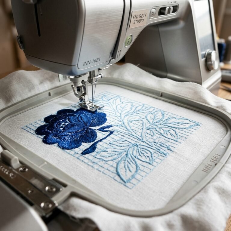 Embroidery underlay stitches foundation in progress - Perfect satin stitch backing by ABDigitizing