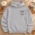 Spooky Season Ghost embroidery design stitched on a hoodie