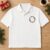 Christmas Berry Wreath Monogram Frame embroidery design stitched on a polo shirt