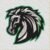 Mustang Horse Head Mascot Applique and Filled embroidery design