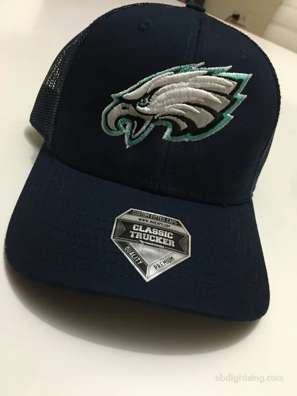 Eagles puff embroidery design