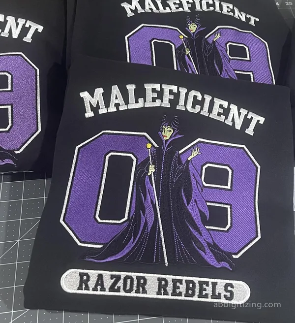 Maleficient Razor Rebels Embroidery Design